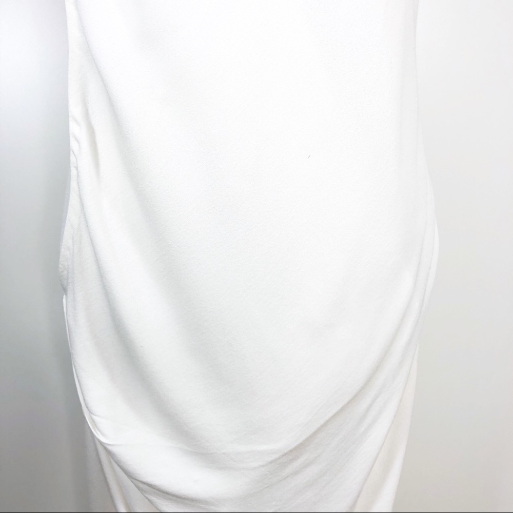 HELMUT LANG Relic Side Twist Crepe Draped Dress - Picture 11 of 12